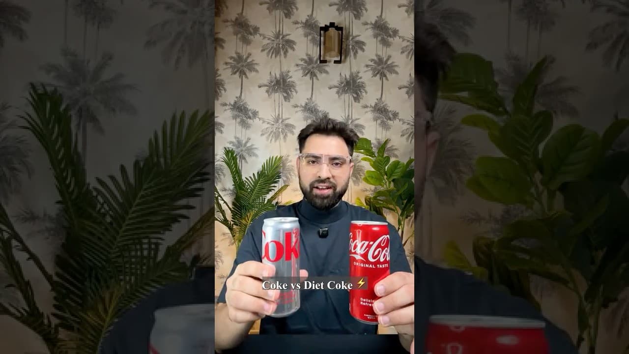 [Coke vs Diet Coke] Instant Sugar Spike 🚀 vs Hidden Chemical Risk ☠️