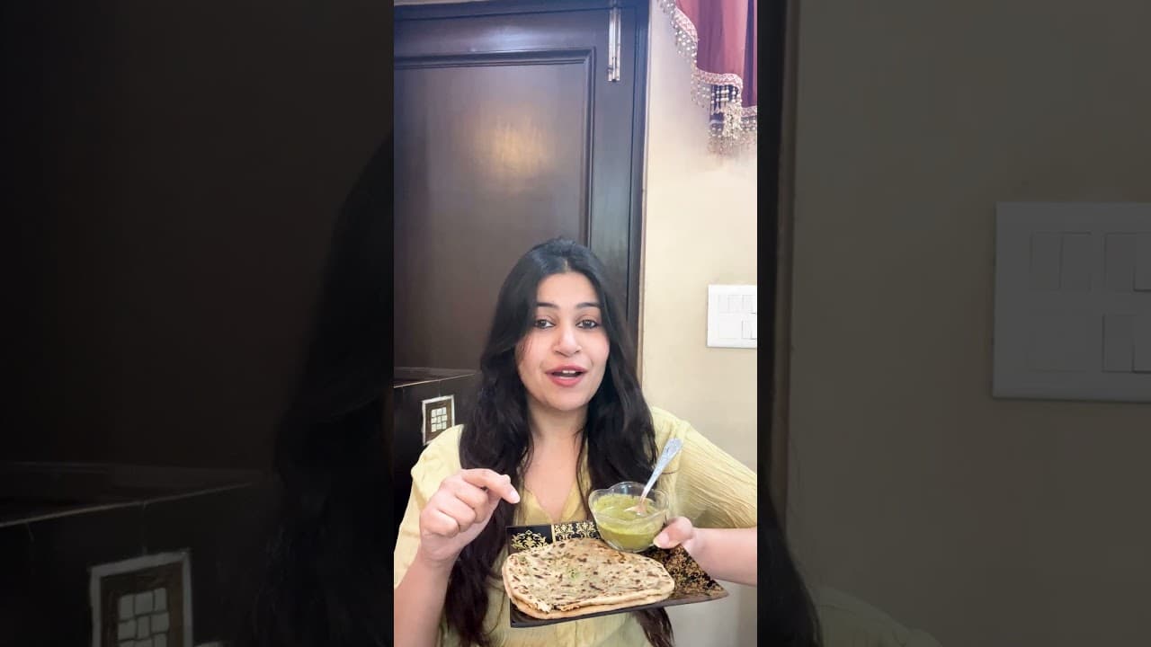 Pizza Parantha?! 😄 Veggie Masala Parantha CGM Test | 105 → 124 (+19) LOWEST Spike!