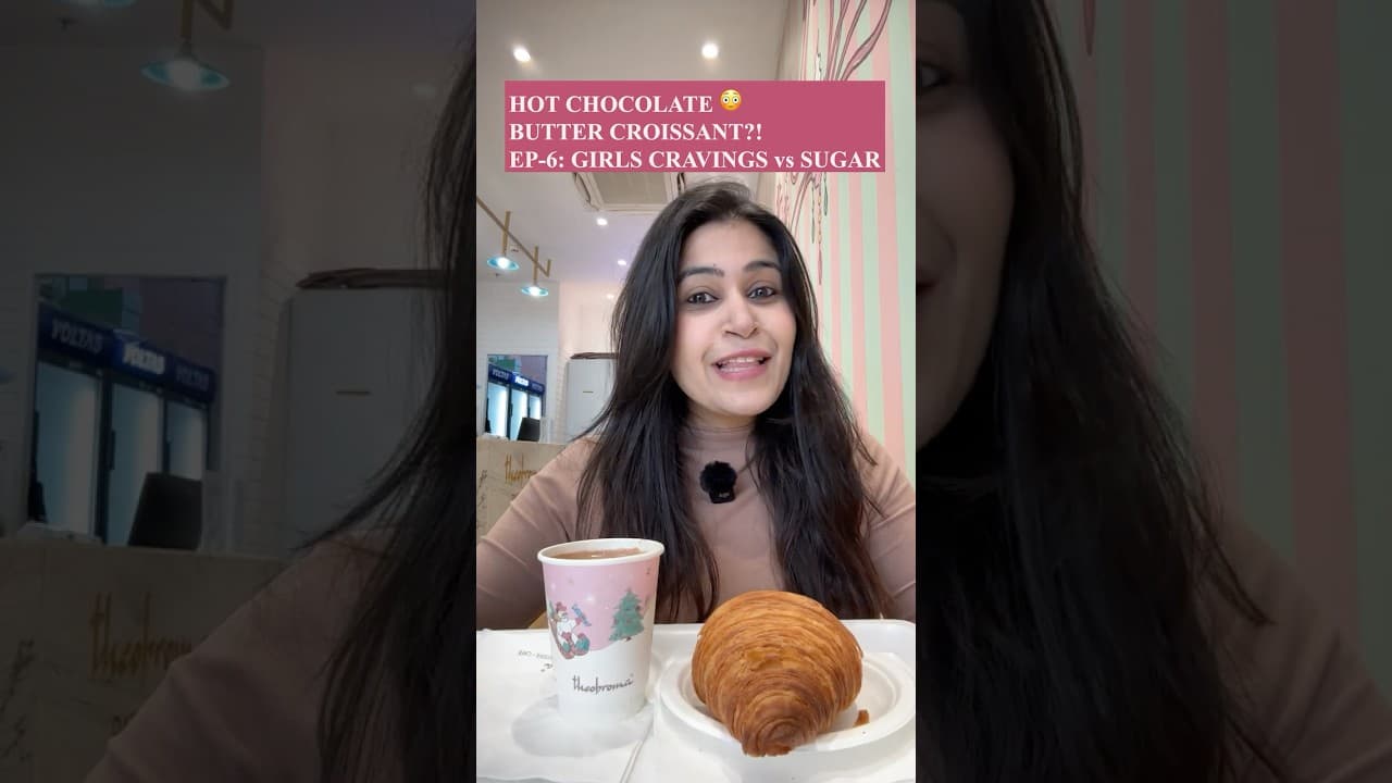 Theobroma Hot Chocolate 😳 + Butter Croissant | CGM Spike +45 | Worth It?!