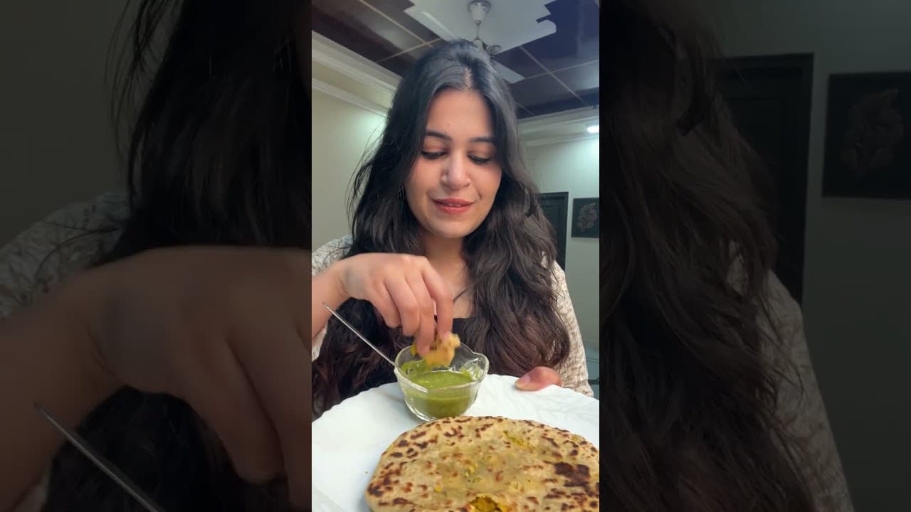 Chana Dal Parantha CGM Verdict (Non-Diabetic) | 88 → 112 (+24) LOWEST Spike!